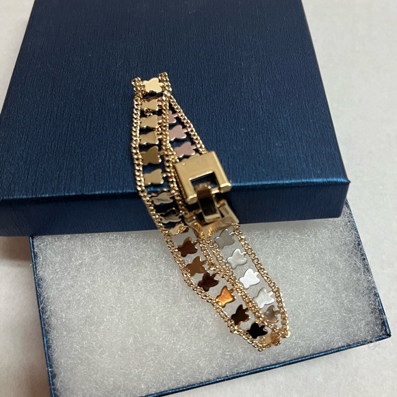 Women’s laminated gold bracelet 7in long‎ new - Picture 5 of 6